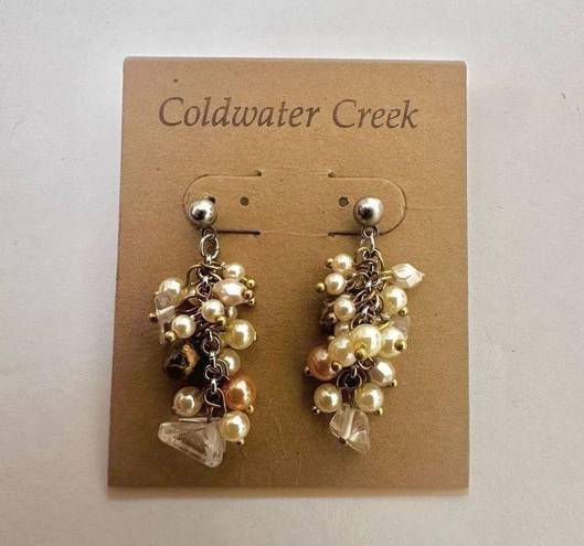 Coldwater Creek  pearly cluster earrings