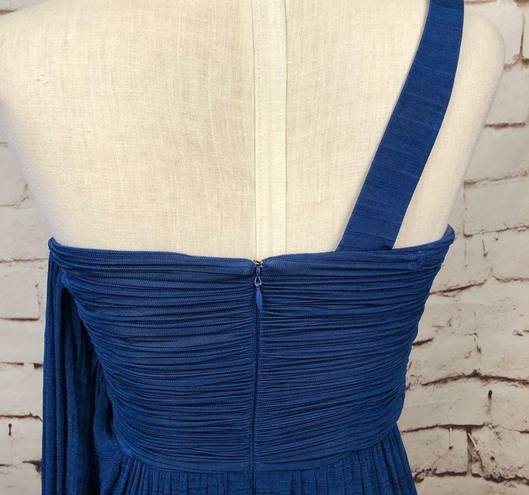Tracy Reese  Cobalt Blue Ruched Draped Dress