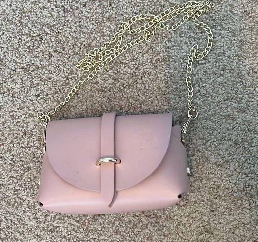 Vera Pelle Pink Italian Leather Purse