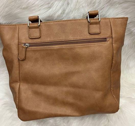 MultiSac  Vegan Leather Tote/ Shoulder Bag Camel Tan