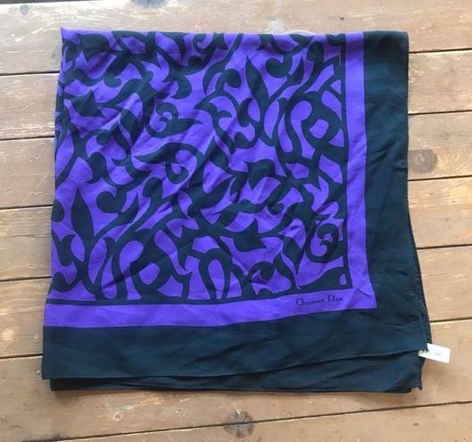 Christian Dior  Square Silk Scarf