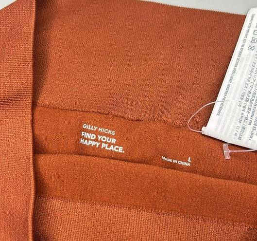 Gilly Hicks #7  size large burnt orange spandex b8