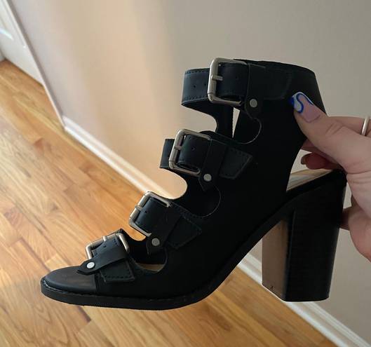 DV by Dolce Vit Black Buckle Heels