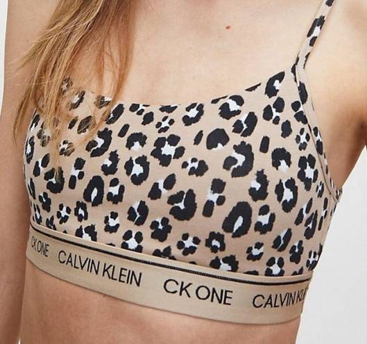 Calvin Klein  bralette feel like you‎ are not wearing nothing leopard print M