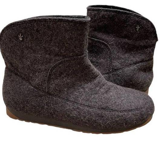 Harper EMU  boots womens Australian wool gray ankle booties Size 8