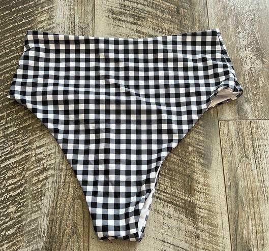 Blooming Jelly Black and white gingham bikini bottom