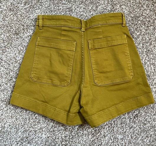 Everlane  Mustard High Waisted Jean Shorts Size 4