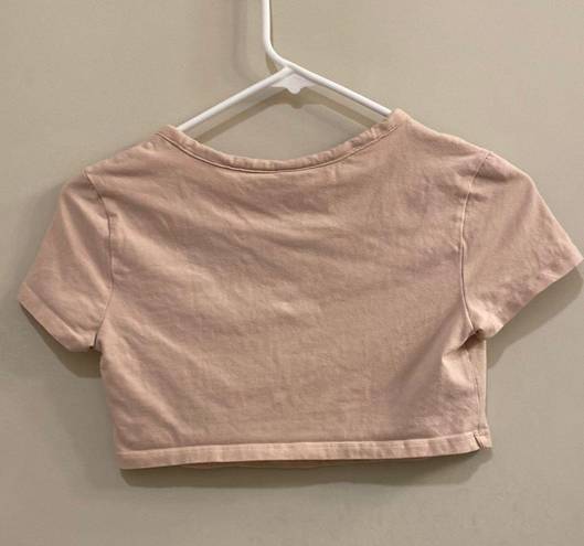 Divided Light Pink Baby Tee