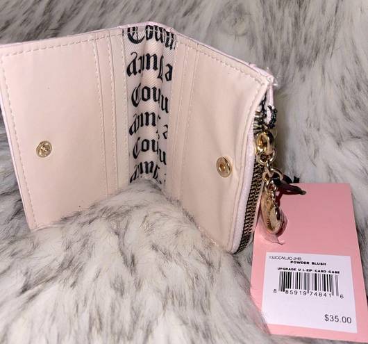 Juicy Couture NEW  POWDER BLUSH UPGRADE U L-ZIP CARD CASE WALLET