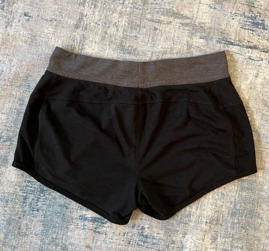 Champion  Black Gray Cotton Athletic Shorts Medium