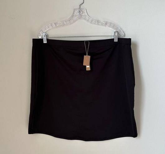 SKIMS  Short Swim Skirt in Onyx