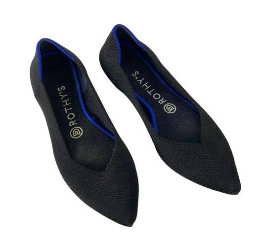 Rothy's Rothy’s Black The Point Pointed Toe Flats Slip On Ballet