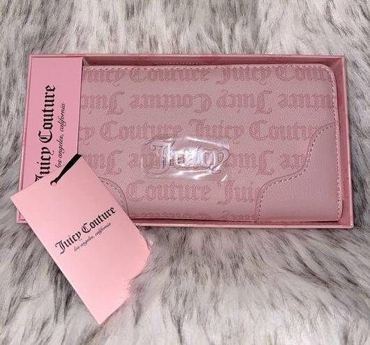 Juicy Couture NEW  PINK DIAMOND MOTHERS DAY GOTHIC LOGO WALLET IN BOX