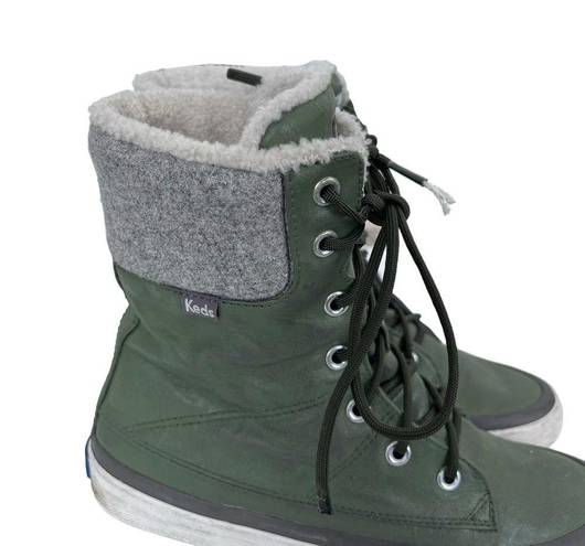 Keds  Juliet Green High Top Boots Sz 8