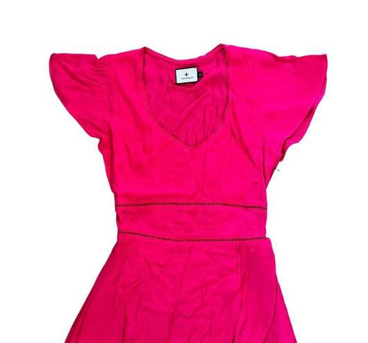 Tuckernuck  Francesca Hot Pink Faux-Wrap Dress