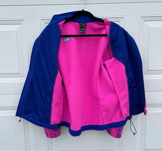 The North Face Apex Bionic Softshell Jacket Large Floral Pink Gorpcore Barbie