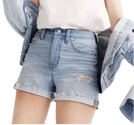 Madewell  High-Rise Denim Shorts in Light Wash Blue Size US 33