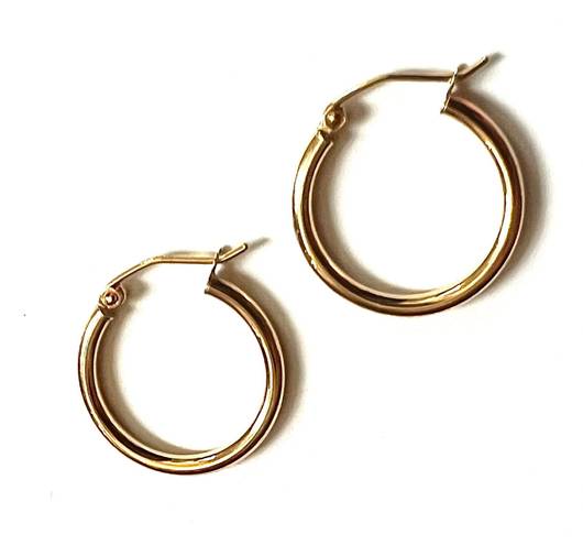 Tehrani Jewelry 14K real gold Hoop Earrings | Hoop earrings | 2 mm thickness | 20 mm Diameter |