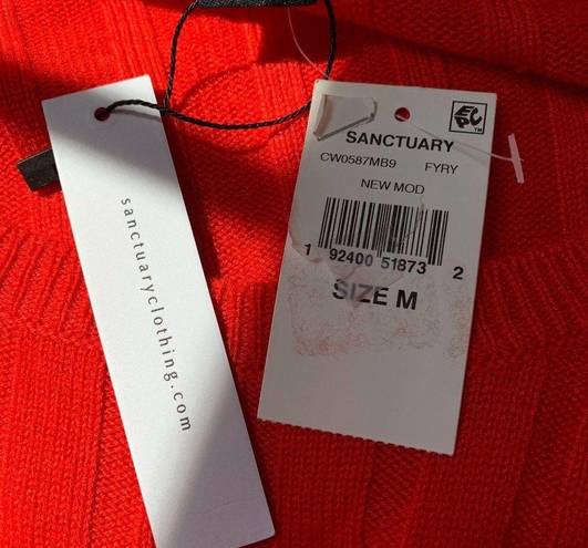 Sanctuary  NWT Lillith Sweater Mod Red womens NEw