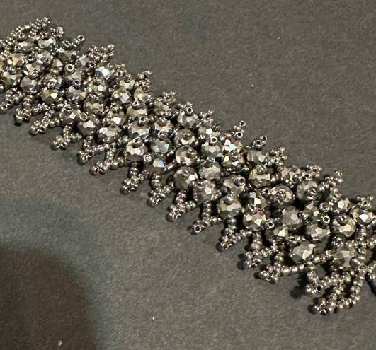 Amrita Singh  Black Crystal Beaded Bracelet