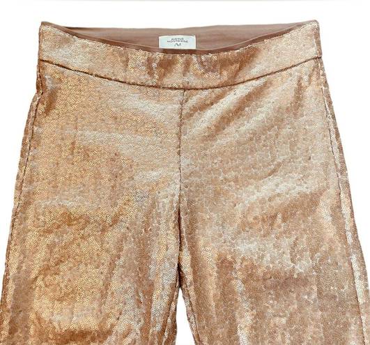 Glitz Avenue Montaigne Bellini Sequins Gold Luxury  Glam Party Flare Pants