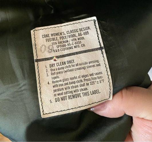 Krass&co Vintage De Rossi & Son . Women’s U.S. Army Green Blazer Coat Jacket | Sz 16 R