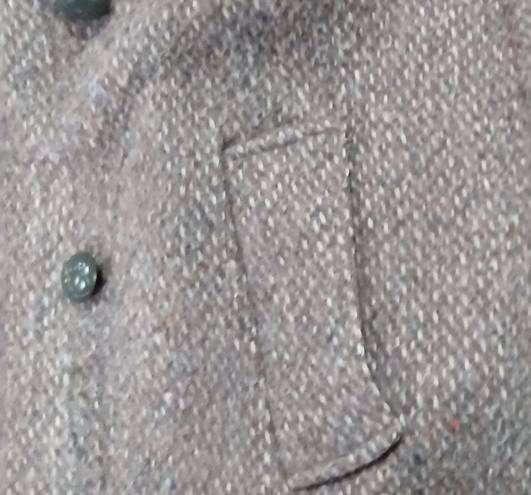 Vintage Wool Tweed Peacoat Size 6