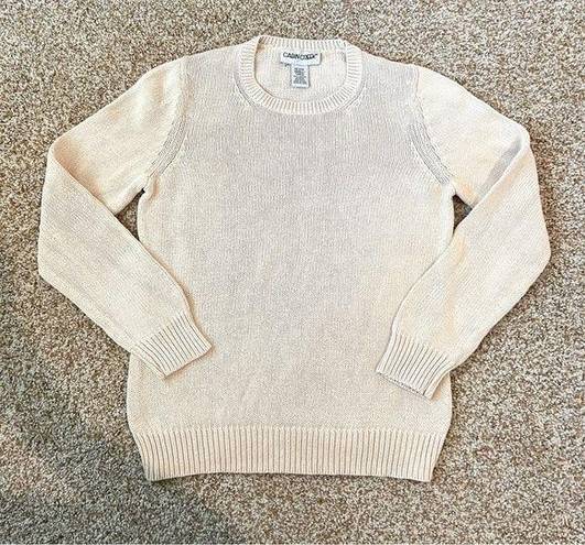 Cabin creek Cream Knit Sweater Size Petite Small PS