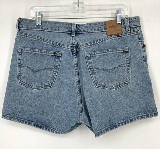 Vintage Mossimo Gene Denim High Rise Shorts Light Wash 100% Cotton Size 32