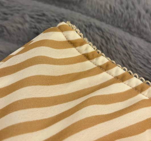 Yellow Chevron Midi Skirt Size XS