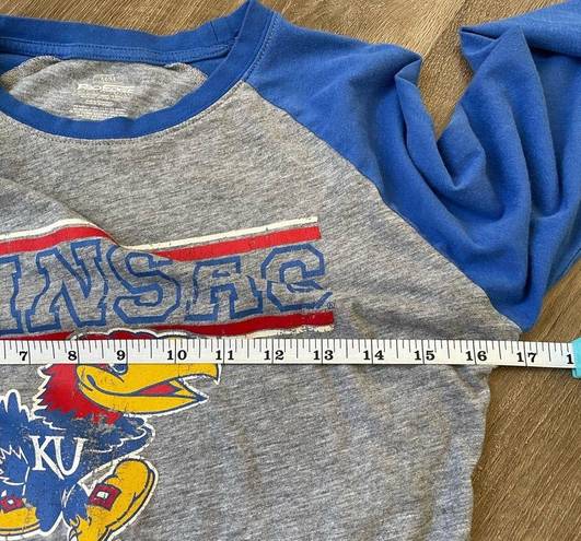 Edge Pro  Kansas University Jayhawks long sleeve tee T-shirt NCAA Women’s size M