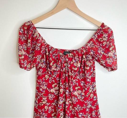 Bardot  Juniper Floral Puff Sleeve Mini Dress