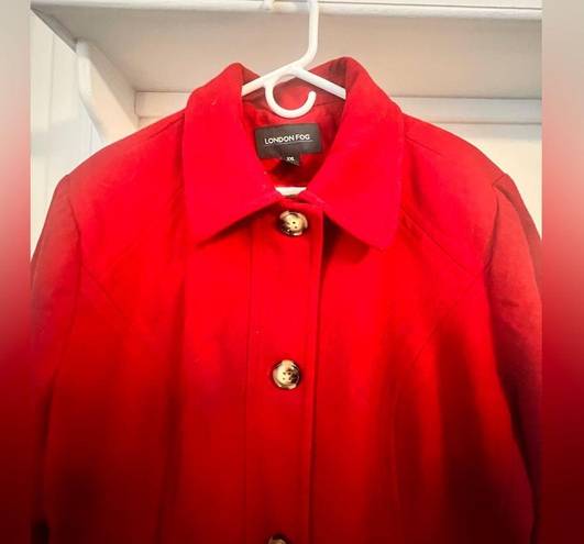 London Fog WILL ABSOLUTELY NOT TAKE LESS  Red Peacoat