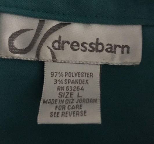 Dress Barn  Teal‎ Full zip up Jacket athletic Womens Size L