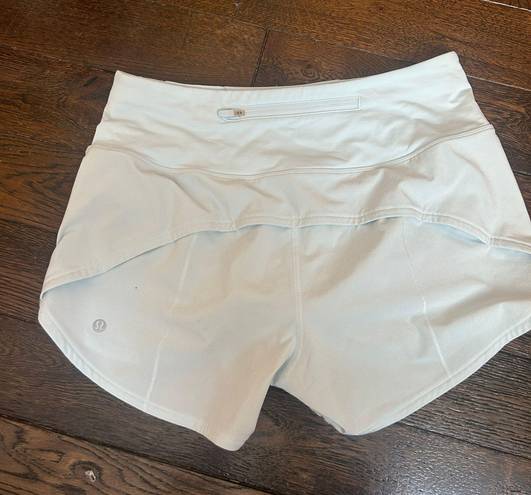 Lululemon Light blue  speed up shorts 4” High Rise