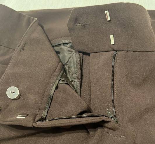 Krass&co NWOT NY& sz 12 average brown stretchy zip front pants
