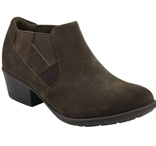 Earth Origins Christine Suede Bootie in Olive Khaki Size 8.5 NEW