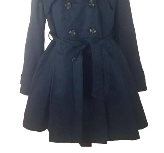 Laundry by Shelli Segal Navy Blue Trench Coat