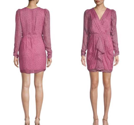 Bailey44 NWT $238 Bailey 44 ​Juniper Pink Ruffle Polka Surplice Neck Dot-Print Dress 4