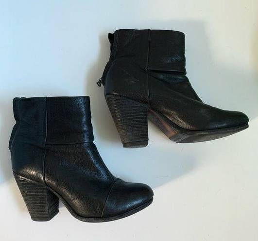 Rag and Bone Black  heeled boots