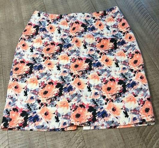 YOUR FACE floral midi skirt. Size 6