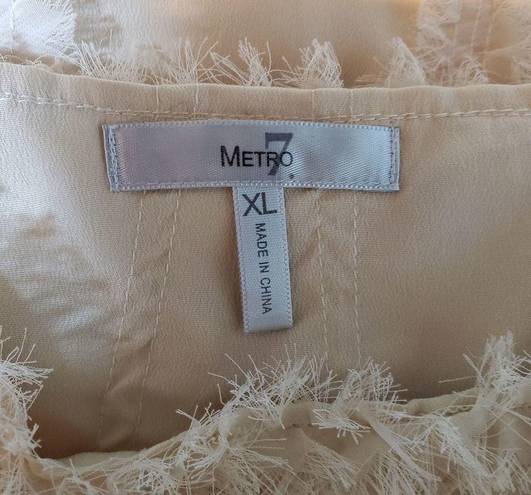 Metro  7 Buff Frayed Tank Top (XL)