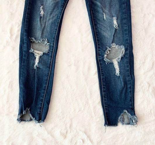 Wax Jean Wax Jeans Distressed Skinny Crop Jeans Size 00