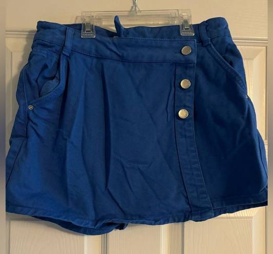 ZARA Blue Jean Crossover Skort