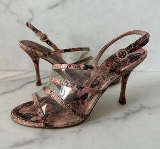 Louise et Cie  Tabila Pink Clear Heels Size 8.5