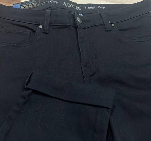 Apt. 9  Jeans Women’s 10 Straight Crop Modern Fit Black Stretch Jeans