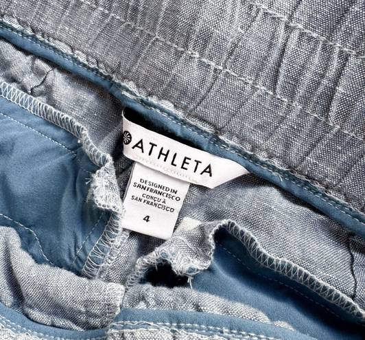 Athleta | Cabo 100% Linen Jogger in Chambray Blue