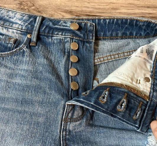 Good American  Bombshell Shorts High Rise Distressed Size 24 NWT