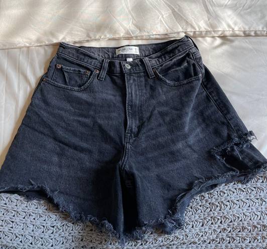 Abercrombie & Fitch Curve Love High Rise Dad Short high rise black size 6