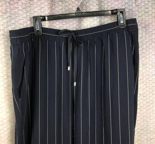 DKNY Blue Striped Pants L NWT